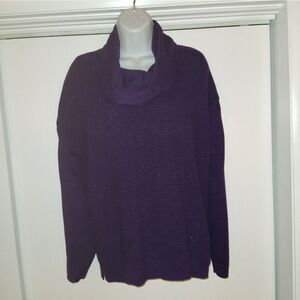 Calvin Klein Purple Cowl Neck Sweater